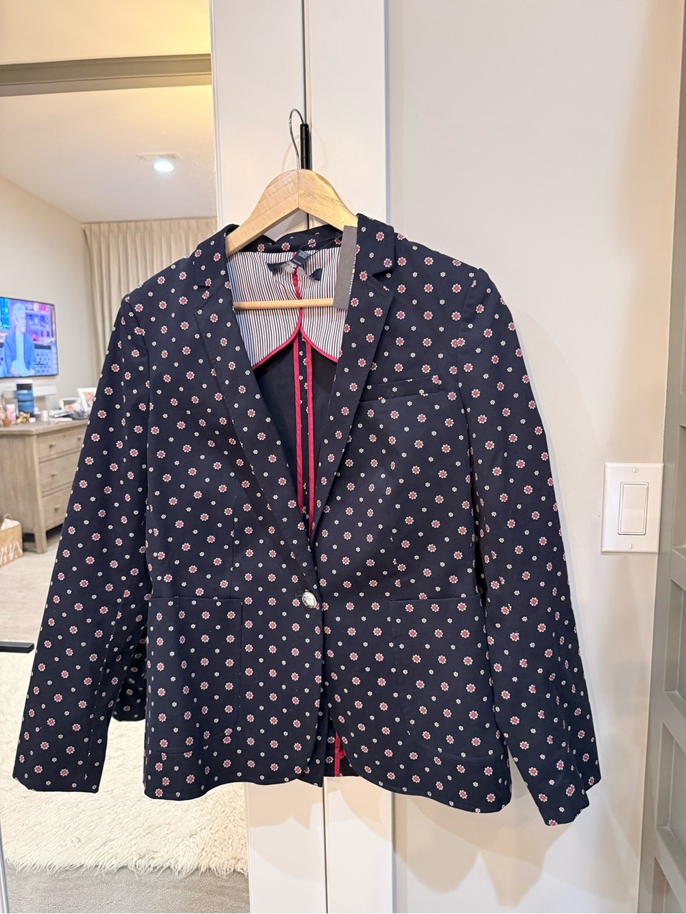 Tommy Hilfiger Navy Blazer Size 12 NWT